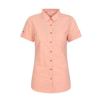 Coral - Front - Mountain Warehouse Womens-Ladies Coconut Short-Sleeved Shirt