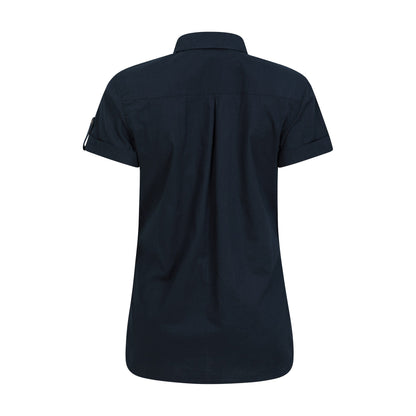 Dark Blue - Back - Mountain Warehouse Womens-Ladies Coconut Short-Sleeved Shirt