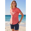 Coral - Front - Mountain Warehouse Womens-Ladies Coconut Short-Sleeved Shirt