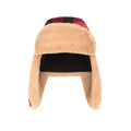 Red-Black - Front - Mountain Warehouse Childrens-Kids Gingham Trapper Hat