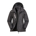 Black - Side - Mountain Warehouse Womens-Ladies Bracken Melange 3 in 1 Jacket