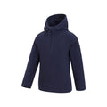 Blue - Side - Mountain Warehouse Childrens-Kids Camber II Fleece Hoodie