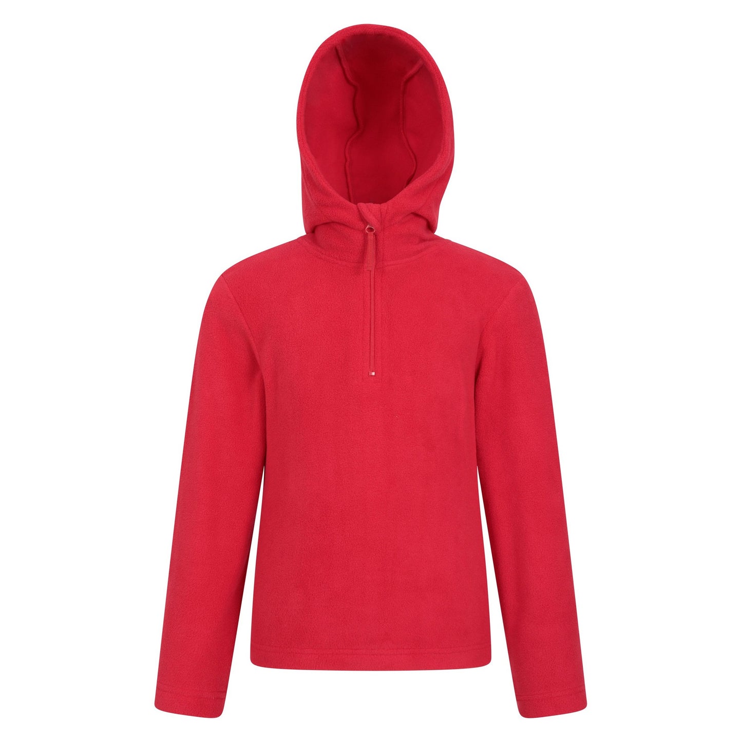 Dark Red - Front - Mountain Warehouse Childrens-Kids Camber II Fleece Hoodie