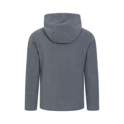 Grey - Back - Mountain Warehouse Childrens-Kids Camber II Fleece Hoodie