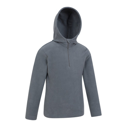 Grey - Lifestyle - Mountain Warehouse Childrens-Kids Camber II Fleece Hoodie