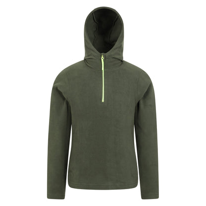Khaki Brown - Front - Mountain Warehouse Childrens-Kids Camber II Fleece Hoodie