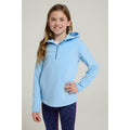 Corn Blue - Front - Mountain Warehouse Childrens-Kids Camber II Fleece Hoodie