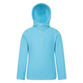 Turquoise - Front - Mountain Warehouse Childrens-Kids Camber II Fleece Hoodie