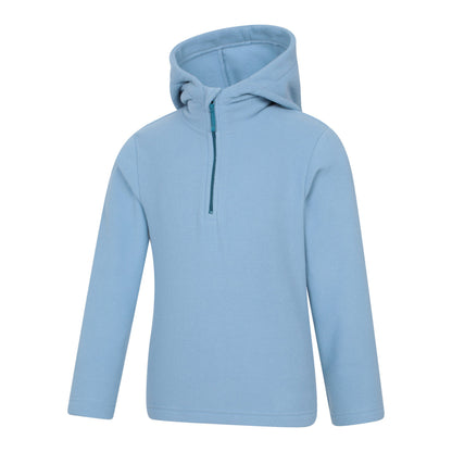 Indigo - Side - Mountain Warehouse Childrens-Kids Camber II Fleece Hoodie