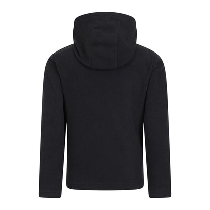 Jet Black - Back - Mountain Warehouse Childrens-Kids Camber II Fleece Hoodie