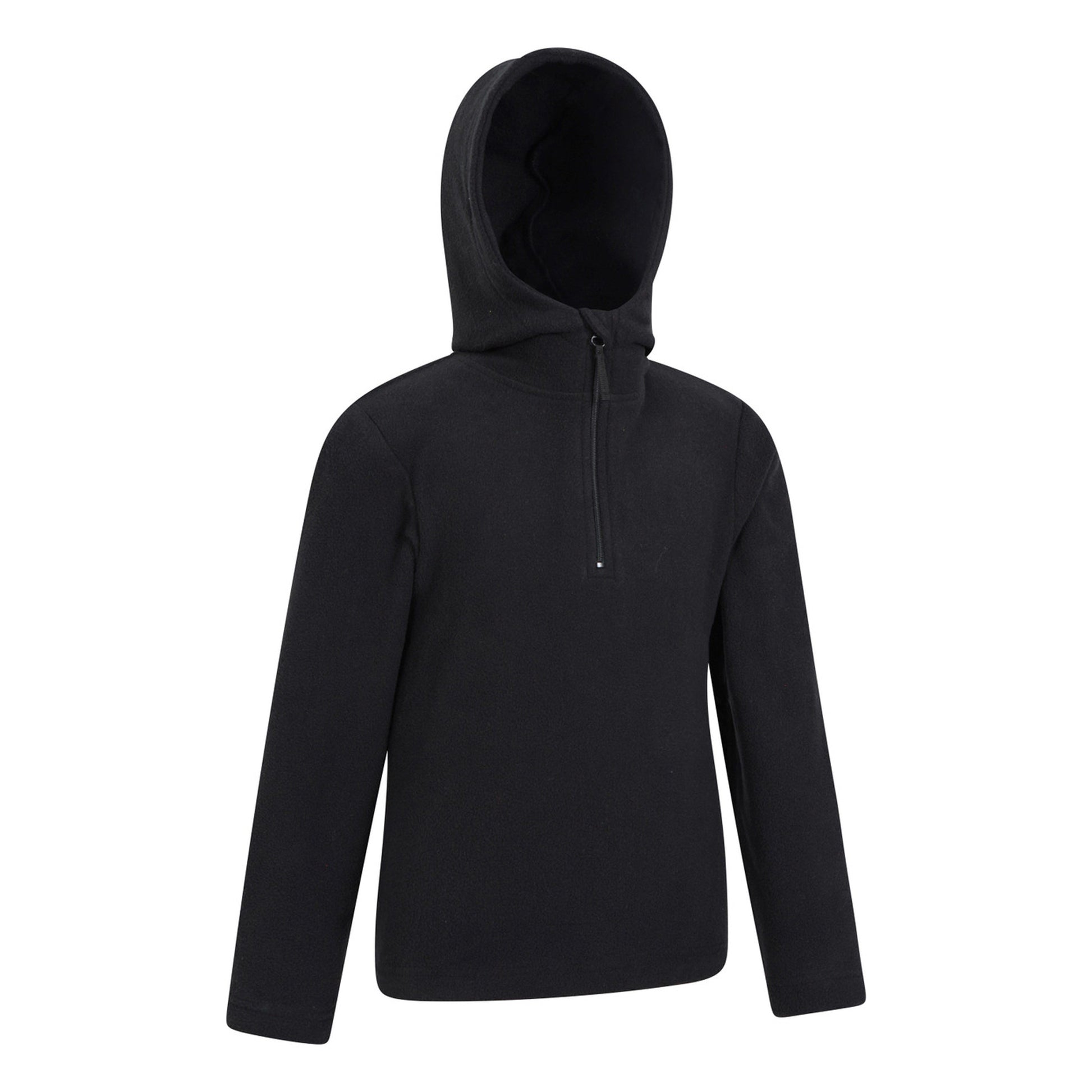 Jet Black - Lifestyle - Mountain Warehouse Childrens-Kids Camber II Fleece Hoodie