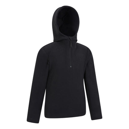 Jet Black - Lifestyle - Mountain Warehouse Childrens-Kids Camber II Fleece Hoodie