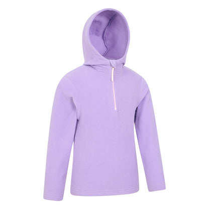 Lilac - Lifestyle - Mountain Warehouse Childrens-Kids Camber II Fleece Hoodie