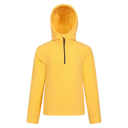 Mustard - Front - Mountain Warehouse Childrens-Kids Camber II Fleece Hoodie