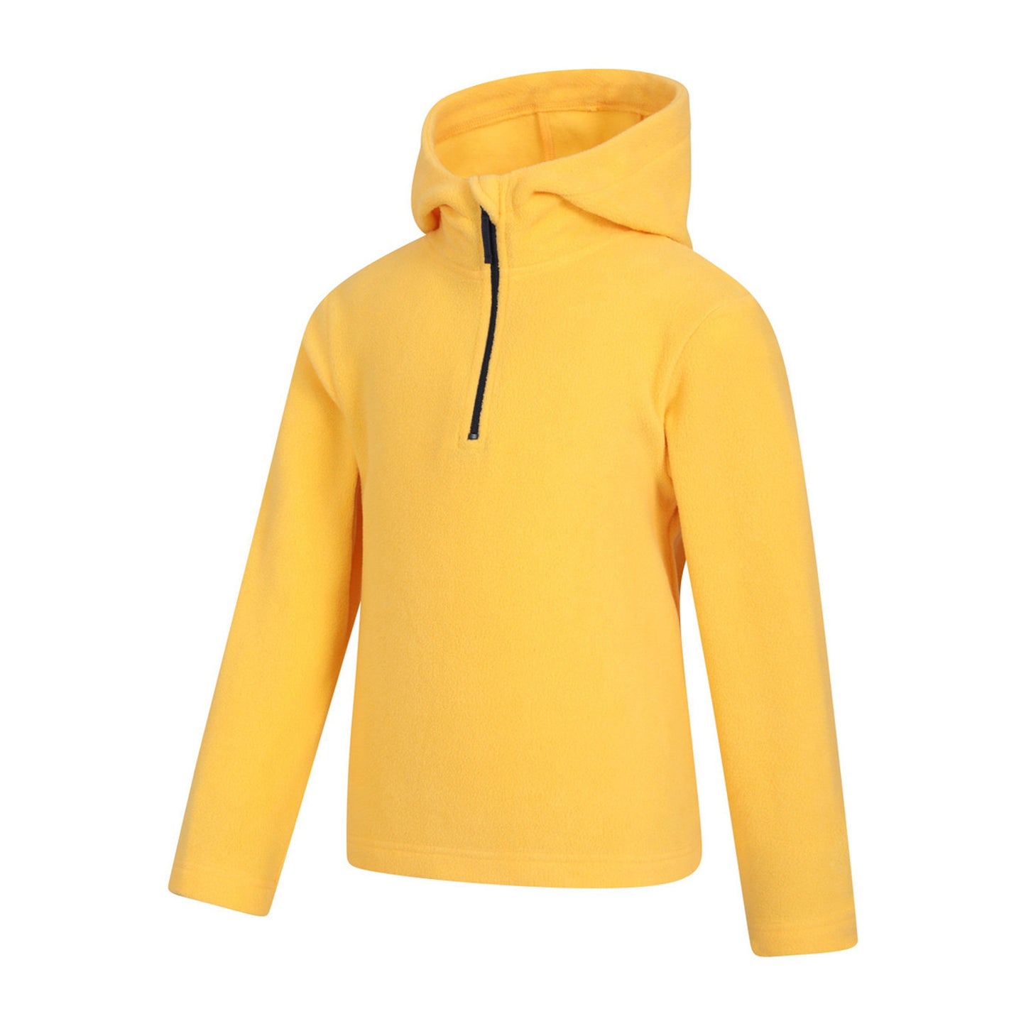 Mustard - Side - Mountain Warehouse Childrens-Kids Camber II Fleece Hoodie