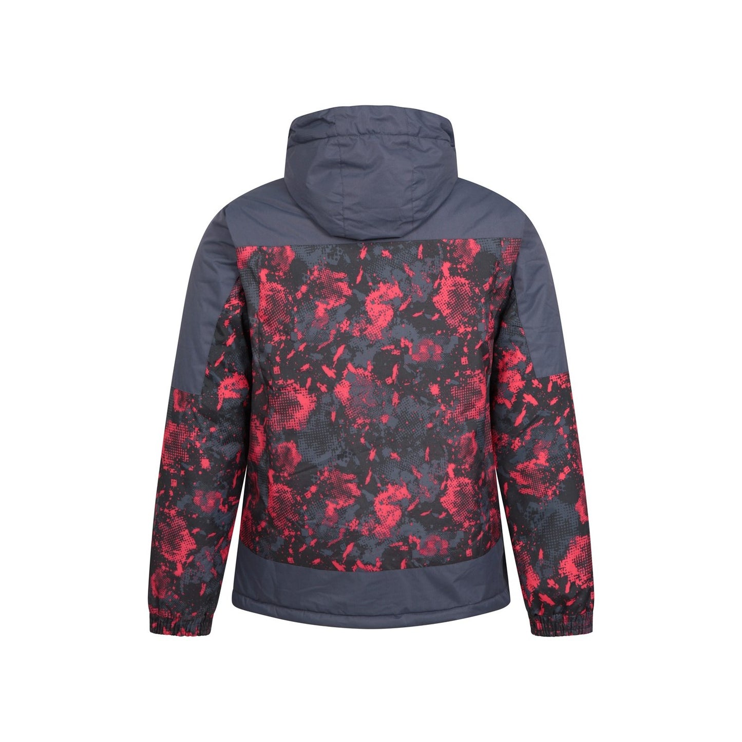 Dark Grey - Back - Mountain Warehouse Mens Printed Ski Jacket & Trousers Set