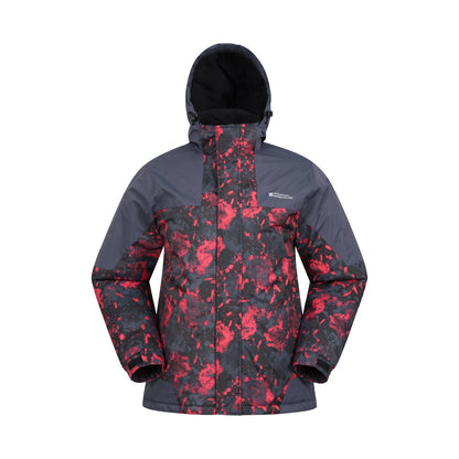 Dark Grey - Side - Mountain Warehouse Mens Printed Ski Jacket & Trousers Set