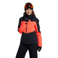 Navy Blue-Red Orange - Close up - Mountain Warehouse Womens-Ladies Altitude Extreme RECCO Ski Jacket