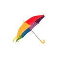 Multicoloured - Back - Mountain Warehouse Childrens-Kids Rainbow Stick Umbrella