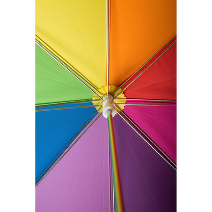 Multicoloured - Lifestyle - Mountain Warehouse Childrens-Kids Rainbow Stick Umbrella