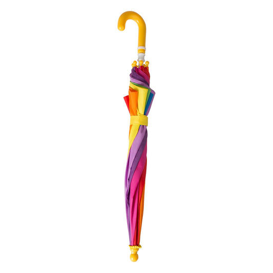Multicoloured - Front - Mountain Warehouse Childrens-Kids Rainbow Stick Umbrella