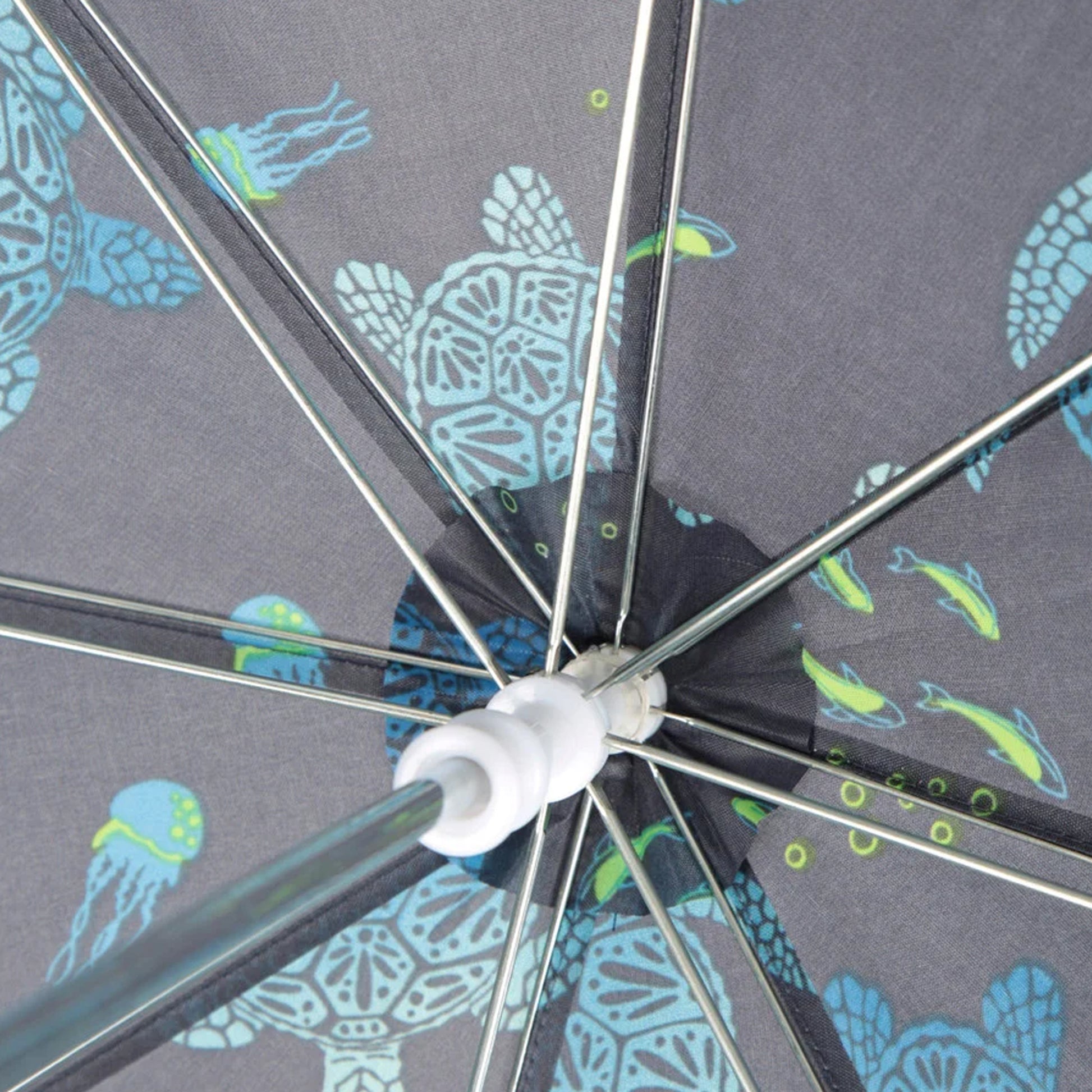Dark Blue - Pack Shot - Mountain Warehouse Childrens-Kids Printed Stick Umbrella