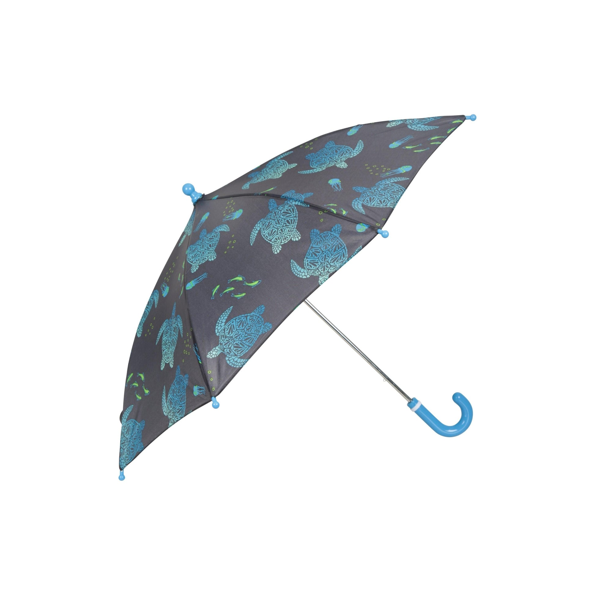 Dark Blue - Back - Mountain Warehouse Childrens-Kids Printed Stick Umbrella