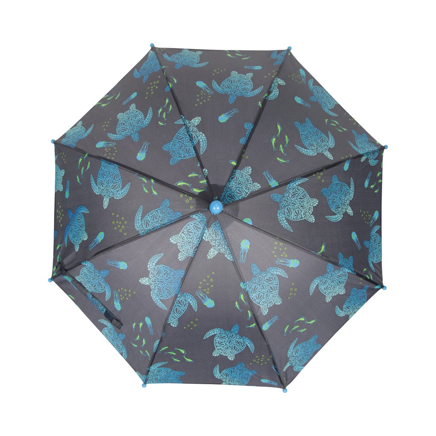 Dark Blue - Side - Mountain Warehouse Childrens-Kids Printed Stick Umbrella