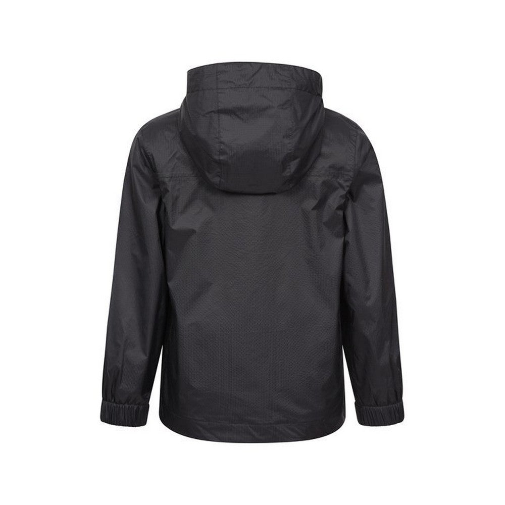 Black - Back - Mountain Warehouse Childrens-Kids Torrent Taped Seam Waterproof Jacket