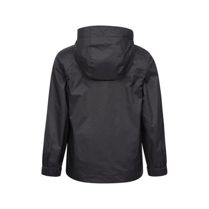 Black - Back - Mountain Warehouse Childrens-Kids Torrent Taped Seam Waterproof Jacket
