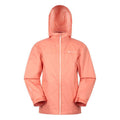 Coral - Close up - Mountain Warehouse Childrens-Kids Torrent Taped Seam Waterproof Jacket