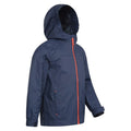 Blue - Side - Mountain Warehouse Childrens-Kids Torrent Taped Seam Waterproof Jacket
