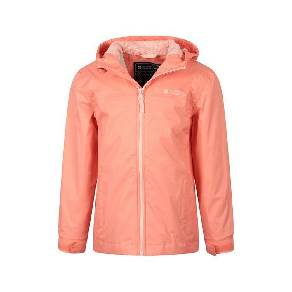 Coral - Pack Shot - Mountain Warehouse Childrens-Kids Torrent Taped Seam Waterproof Jacket