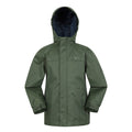 Green - Front - Mountain Warehouse Childrens-Kids Torrent Taped Seam Waterproof Jacket