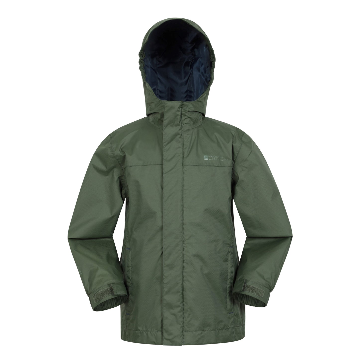 Green - Front - Mountain Warehouse Childrens-Kids Torrent Taped Seam Waterproof Jacket