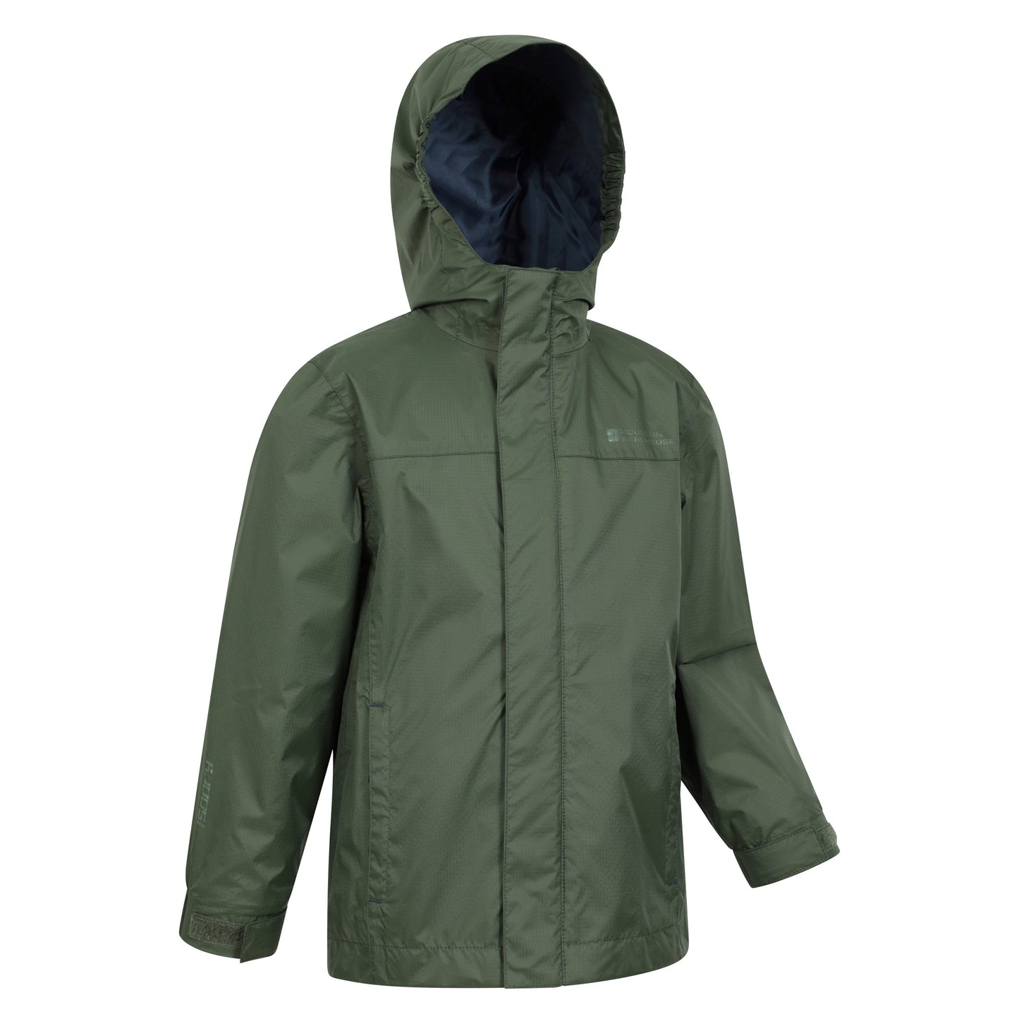 Green - Side - Mountain Warehouse Childrens-Kids Torrent Taped Seam Waterproof Jacket