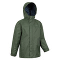 Black - Front - Mountain Warehouse Childrens-Kids Torrent Taped Seam Waterproof Jacket