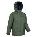 Green - Side - Mountain Warehouse Childrens-Kids Torrent Taped Seam Waterproof Jacket