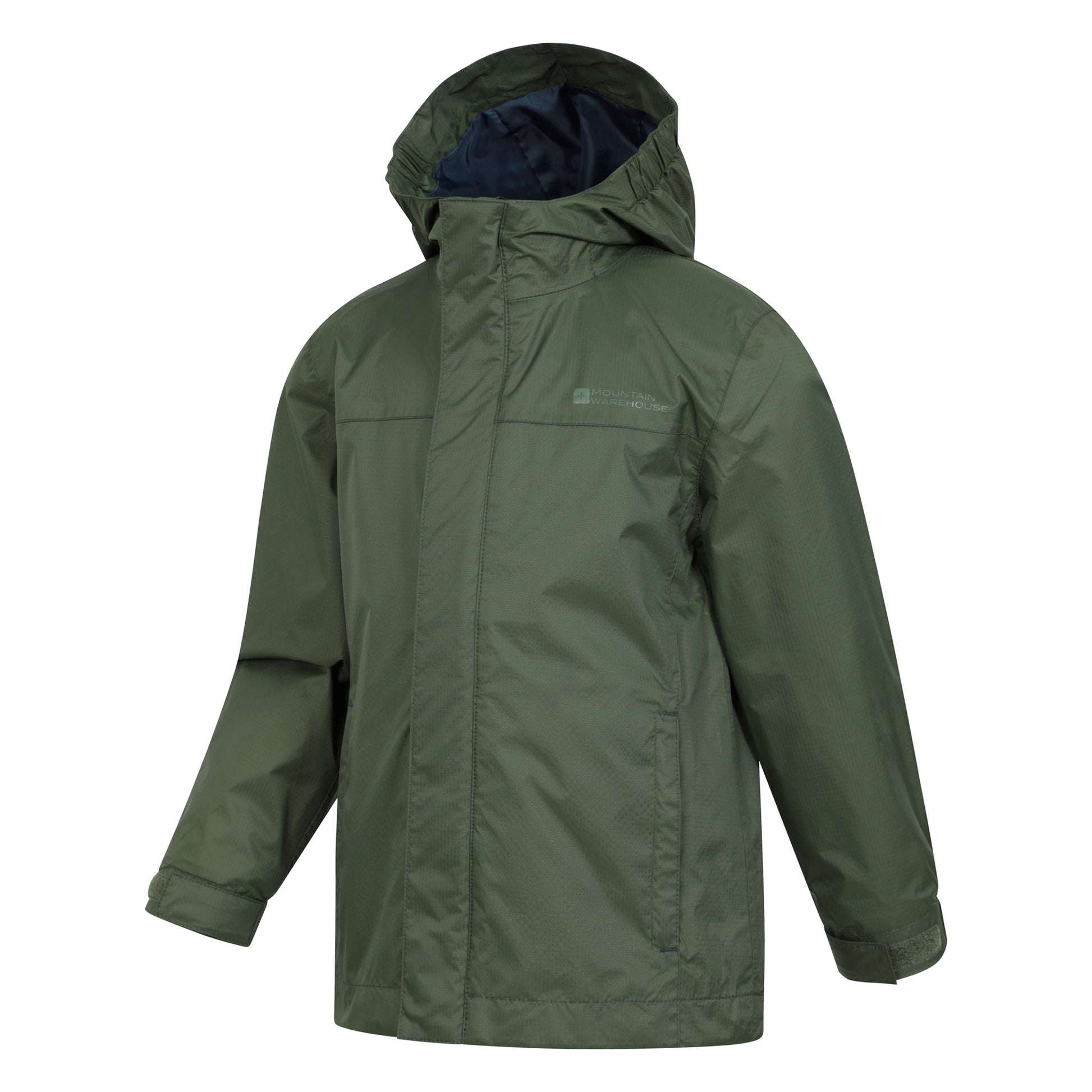 Green - Lifestyle - Mountain Warehouse Childrens-Kids Torrent Taped Seam Waterproof Jacket