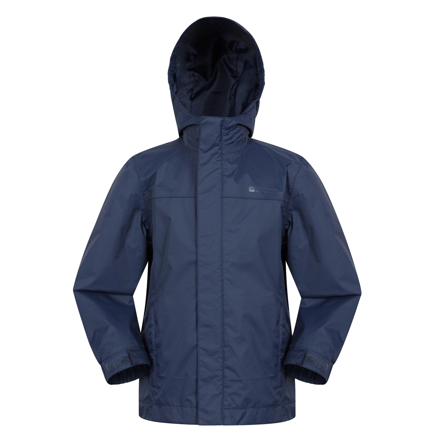 Navy - Front - Mountain Warehouse Childrens-Kids Torrent Taped Seam Waterproof Jacket