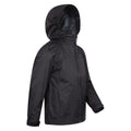 Black - Side - Mountain Warehouse Childrens-Kids Torrent Taped Seam Waterproof Jacket