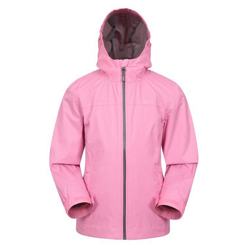 Pale Pink - Back - Mountain Warehouse Childrens-Kids Torrent Taped Seam Waterproof Jacket