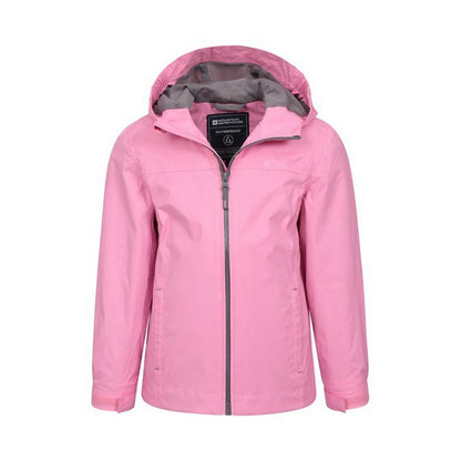 Pale Pink - Pack Shot - Mountain Warehouse Childrens-Kids Torrent Taped Seam Waterproof Jacket