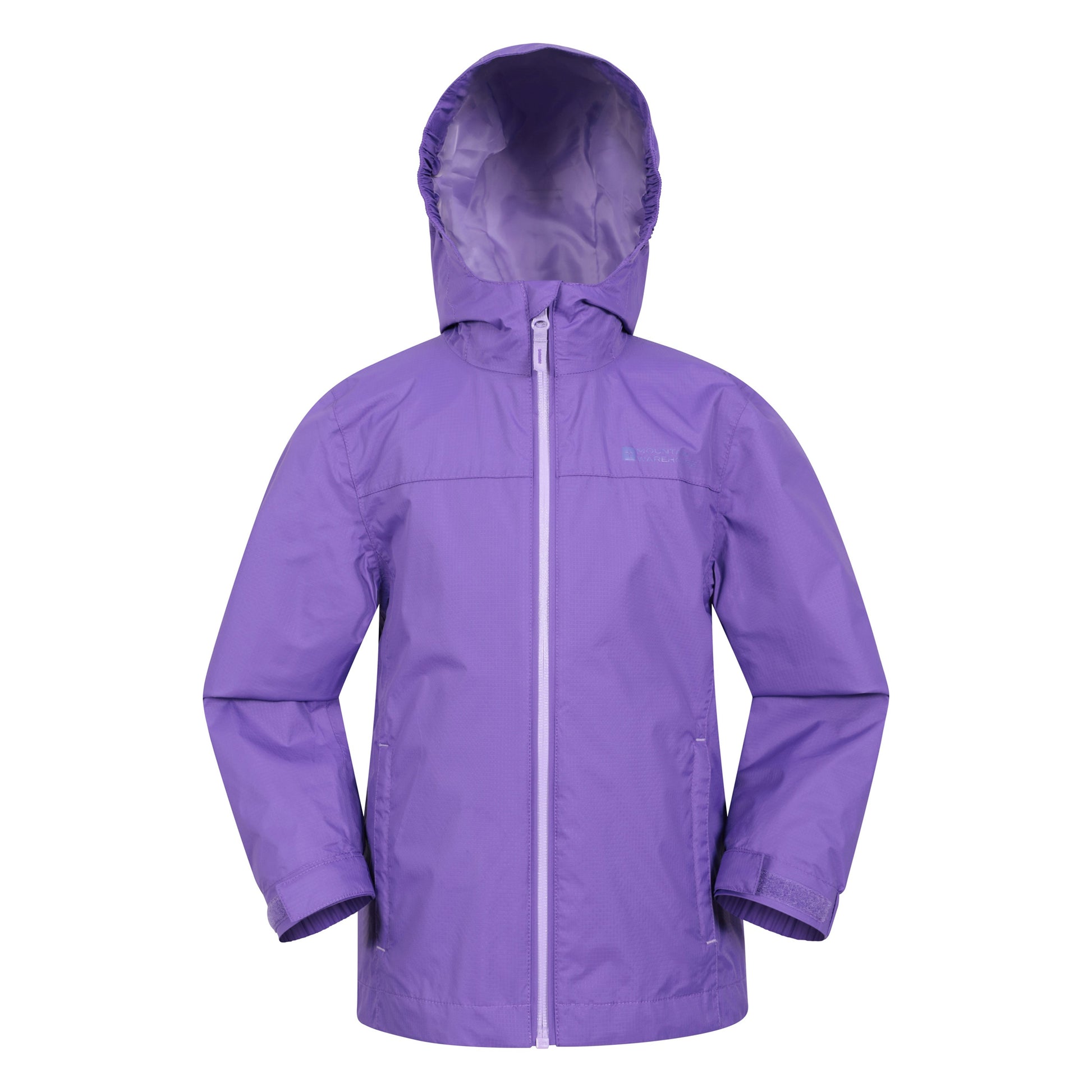 Purple - Front - Mountain Warehouse Childrens-Kids Torrent Taped Seam Waterproof Jacket
