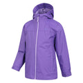 Pink - Close up - Mountain Warehouse Childrens-Kids Torrent Taped Seam Waterproof Jacket