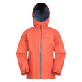 Rust - Front - Mountain Warehouse Childrens-Kids Torrent Taped Seam Waterproof Jacket