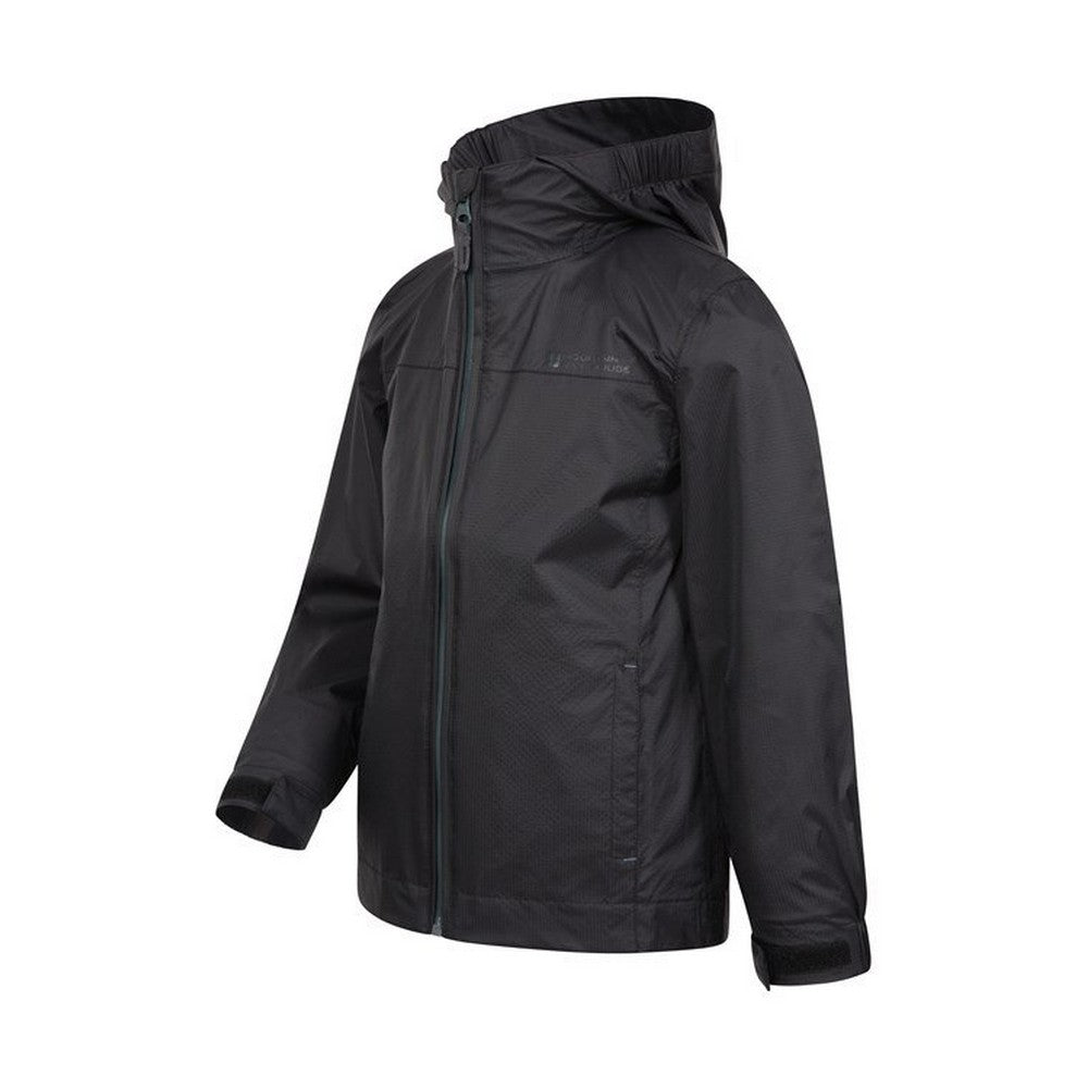 Black - Lifestyle - Mountain Warehouse Childrens-Kids Torrent Taped Seam Waterproof Jacket