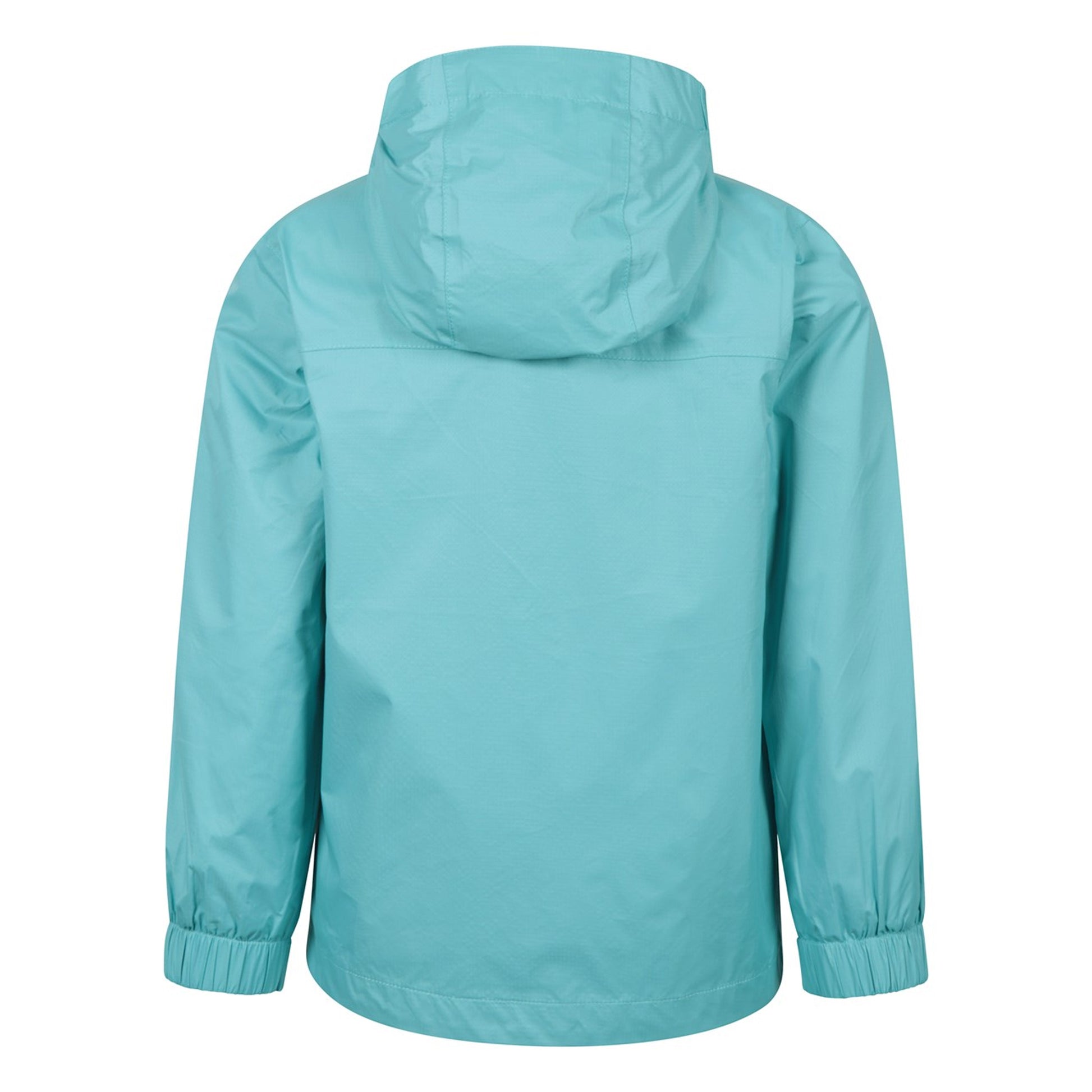 Teal - Back - Mountain Warehouse Childrens-Kids Torrent Taped Seam Waterproof Jacket