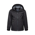 Black - Pack Shot - Mountain Warehouse Childrens-Kids Torrent Taped Seam Waterproof Jacket