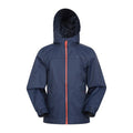 Coral - Front - Mountain Warehouse Childrens-Kids Torrent Taped Seam Waterproof Jacket